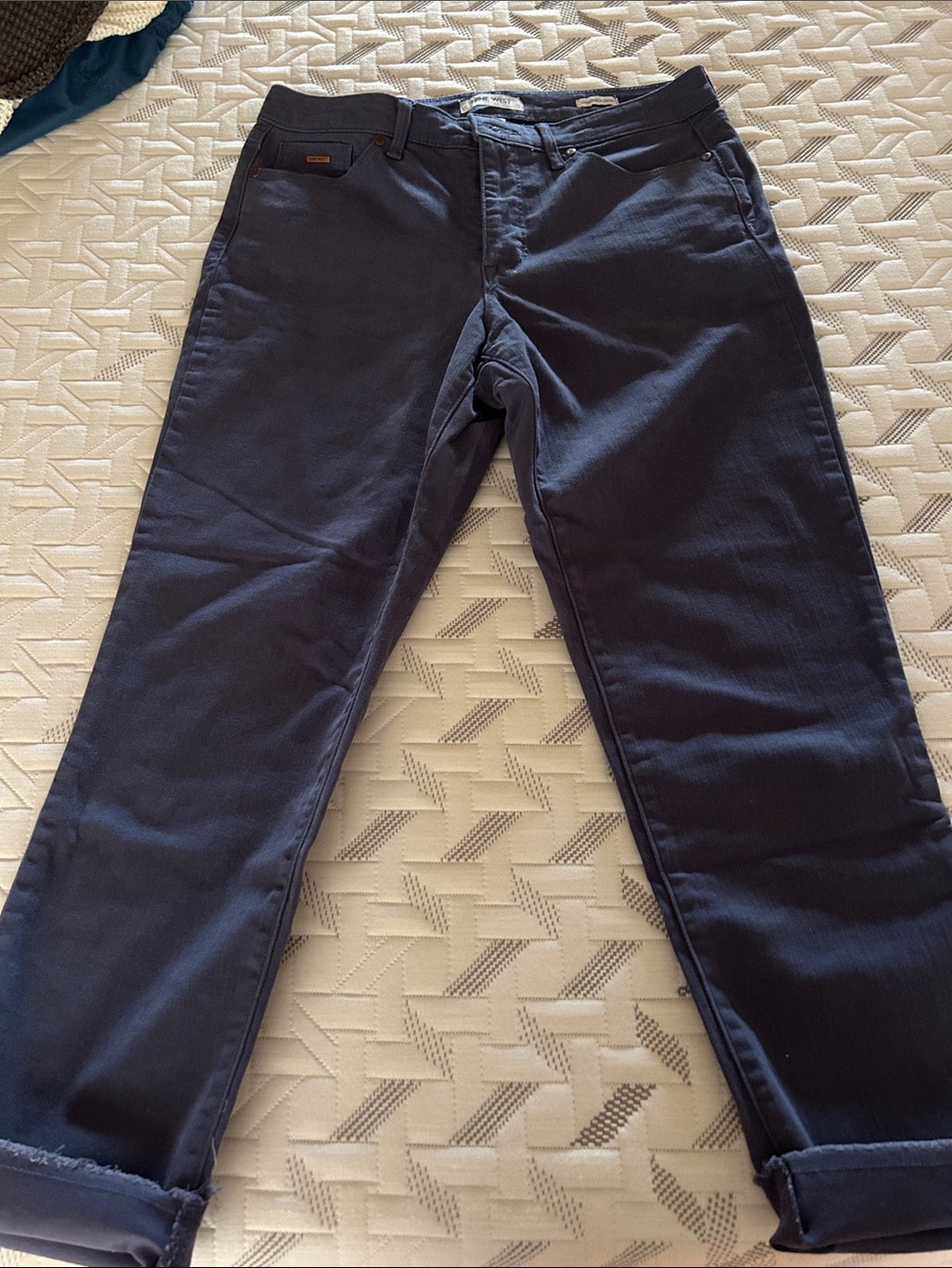 Nine West Cropped Blue Skinny Pants